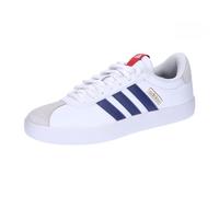 adidas Uomo VL COURT SHOES, Cloud white/DARK BLUE/better scarlet, 46 EU