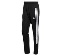 adidas Uomo Workout Essentials all-Set 3-Stripes Knit Pants, Black/White, XL