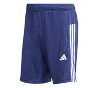 adidas Uomo Workout Essentials all-Set 3-Stripes Knit Short Shorts, Dark Blue/White, XXL 7 inch