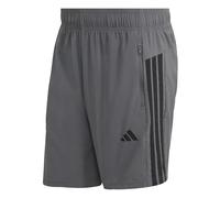 adidas Uomo Workout Essentials Base 3 Stripes Woven Short Shorts, Grey Five/Black, XXL 7 inch