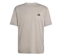 adidas Uomo Workout Essentials Feelready 3 Stripes Shirt, Medium Grey Heather/Black, S