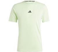 adidas Uomo Workout Logo Tee, Semi Green Spark/Black, XL