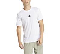 adidas Uomo Workout Logo Tee, White/Black, M