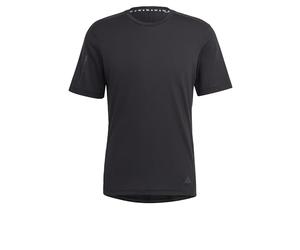 adidas Uomo Yoga Base Training Tee, Black/Carbon, XS