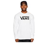 adidas Vans Classic LS Maglietta, Bianco (White/Black), X-Large Uomo