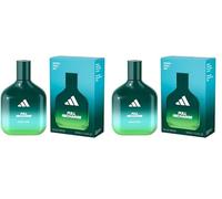 adidas Vibes Full Recharge Eau de Parfum, Per tutti, Tonificante e Rinvigorente, Profumo a lunga durata, Foglia di Cedro e Salvia Sclarea 100 ml (Confezione da 2)