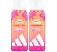 adidas Vibes Get Comfy Deodorante Spray All-Over per il corpo, 150ml (Confezione da 2)