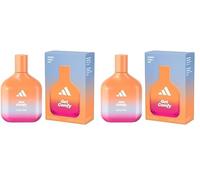 Adidas Vibes Get Comfy Eau de Parfum, per Tutti, Rilassante e Confortevole, Profumo a Lunga Durata, Vaniglia e Mandarino 100 ml (Confezione da 2)