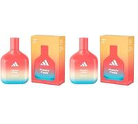 Adidas Vibes Happy Feels Eau de Parfum, per Tutti, Vivace ed Esaltante, Profumo a Lunga Durata, Pompelmo e Gelsomino, 100 ml (Confezione da 2)