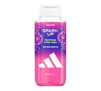 adidas Vibes Spark Up Docciaschiuma | Docciaschiuma vegano con arancia, fresia e legno di cedro, fragranza mood-boosting, deterge efficacemente