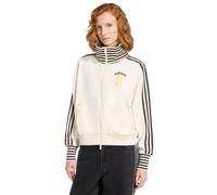 Adidas Vintage Bb Tt Striped Rib Track Top Donna - Giacche Bianco - Taglia 34 - Jersey di cotone White 34