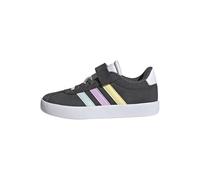 adidas VL Court 3.0 Hook And Loop Shoes Kids, Sneaker Unisex - Bambini e Ragazzi, Grey Six Halo Mint Bliss Lilac, 30 EU