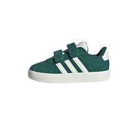adidas VL Court 3.0 Shoes Infants, Scarpe Unisex-Bambini, Green/off White/Gold Metallic, 21 EU