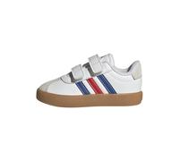 adidas VL Court 3.0 Shoes Infants, Scarpe Unisex-Bimbi 0-24, Ftwr White/Team Royal Blue/Better Scarlet, 24 EU