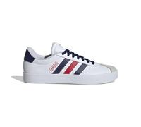 adidas VL Court 3.0 Shoes, Sneaker Uomo, Cloud White Navy Blue Better Scarlet, 42 2/3 EU