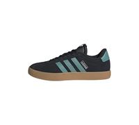 adidas VL Court 3.0 Shoes, Sneaker Uomo, Core Black Powder Teal Silver Metallic, 40 2/3 EU