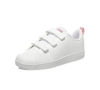 Adidas Vs Advantage Clean Cmf, Scape per Sport Outdoor Unisex-Bambini, Bianco (Ftwwht/Ftwwht/Suppnk Ftwwht/Ftwwht/Suppnk), 35 EU