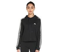 adidas W 3s Ft Cro HD, Felpa con Cappuccio Donna, Black/White, S