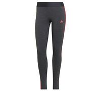 adidas W 3S Leg, Leggings Donna, Dark Grey Heather/Semi Turbo, S