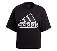 Adidas W BLUV Q1 Cro T, T-Shirt Donna, Black/Black, M