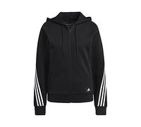 adidas W Fi 3s FZ Reg, Felpa con Cappuccio Donna, Nero, L