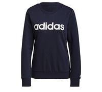 adidas W Lin Ft Swt Maglia di Tuta, Blu (Tinley)/Bianco, L Donna