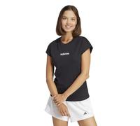 ADIDAS W LIN SJ KT1006 T-SHIRT DA DONNA IN COTONE COL.NERO TG.S
