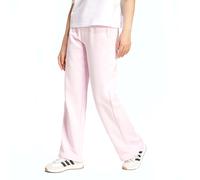 adidas Donna Essentials Small Logo Feel Cozy Open Hem Pants, Clear Pink/White, M