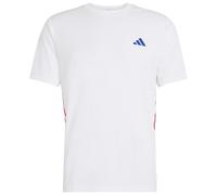adidas - WE Base 3-Stripes Tee - Maglia funzionale M - Regular bianco