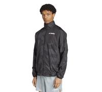 adidas Wind Jacket Terrex Multi Printed Trail Running Giacca a Vento, Nero/Grigio, XS Uomo
