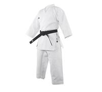 adidas WKF - Uniforme da karate da uomo, donna, bambino, 226,8 g, arti marziali Gi, bianco, 110 UK