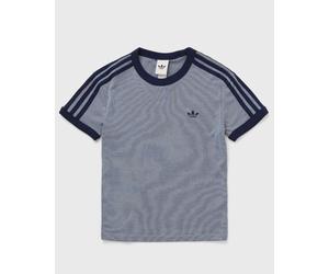 Adidas WMNS HEATHER 3-STRIPES CALI TEE women Bodies blue in taglia:S