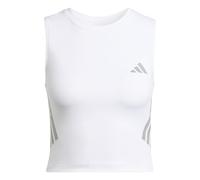 adidas Donna Adi365 Running Climacool Iconic Crop Tank Shirt, White, XL