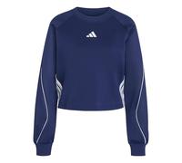 Adidas Stadium 3 Stripes Crewneck Sweatshirt Blu 2XL Donna