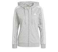 adidas Women Felpa con Cappuccio Essentials French Terry 3-Stripes Full-Zip