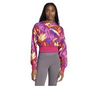 adidas Women Felpa con Cappuccio x Farm