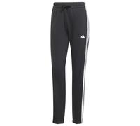 adidas Donna Essentials 3-Stripes French Terry Cuffed Pants, Black/White, XS
