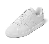 adidas Women's Advantage 2.0 Sneaker, White/Grey/Silver Metallic, 5.5