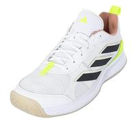 Adidas Women's AvaFlash Sneaker, White/Core Black/Lucid Lemon, 7