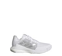 Adidas Women's Crazyflight Volleyball Shoe, White/Silver Metallic/Grey, 9