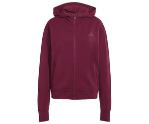 adidas - Women's D4T Workout Full Zip Hooded Sweatshirt - Felpa con cappuccio XS rosso