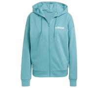 adidas - Women's Essentials Linear Full Zip French Terry - Felpa con cappuccio M turchese