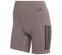 adidas - Women's Optime 3-Stripes Short Leggings - Leggings S - Length: 5'' marrone