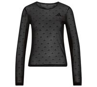 adidas - Women's Primelift Essentials Workout Mesh L/S - Maglia a manica lunga L nero/grigio