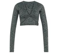 adidas - Women's Primelift WO Snake Twist Reversible L/S - Maglia a manica lunga L grigio