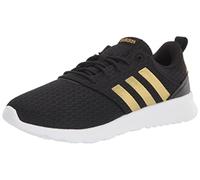 adidas Women's QT Racer 2.0 Running Shoe, Core Black/Gold Met/White, 7 M US