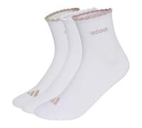 adidas Donna Womens Quarter Sock 3 Pair Pack Socks, white/wonder beige/wonder taupe/Dual Lilac, S