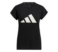 adidas Women's Standard 3-Stripes Training T-Shirt, Black/White, Small