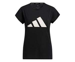adidas Women's Standard 3-Stripes Training T-Shirt, Black/White, Small