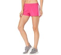 adidas Women's Standard Pacer 3-Stripes Woven Shorts, Team Real Magenta/White, Small